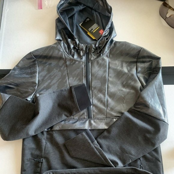 Under Armour Hybrid Anorak Windbreaker 1/2 Zip Jacket - Picture 2 of 10